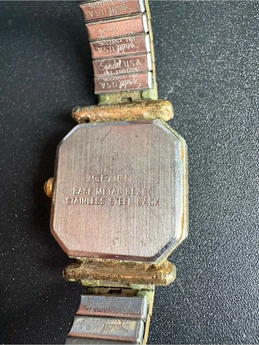 Gruen Precision Women’s Vintage Gold-Tone Octagonal Quartz Watch